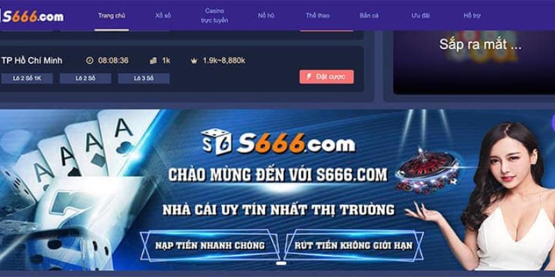 Truy cập vào đường link chính thức của nhà cái S666